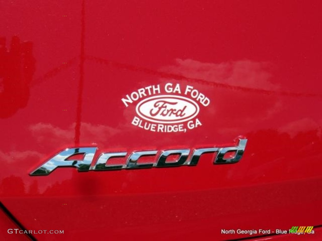 2012 Accord EX-L V6 Coupe - San Marino Red / Black photo #33