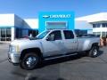 2011 Sheer Silver Metallic Chevrolet Silverado 3500HD LTZ Crew Cab 4x4 #115895958