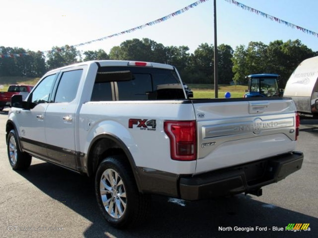 2016 F150 King Ranch SuperCrew 4x4 - White Platinum / King Ranch Java photo #3