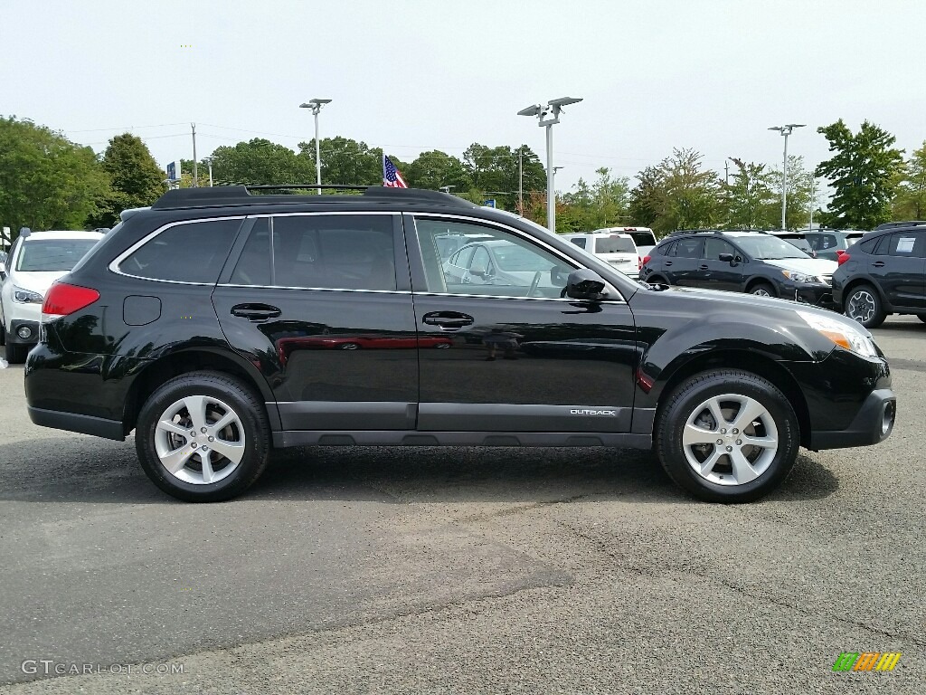 2013 Outback 2.5i Limited - Crystal Black Silica / Warm Ivory Leather photo #4