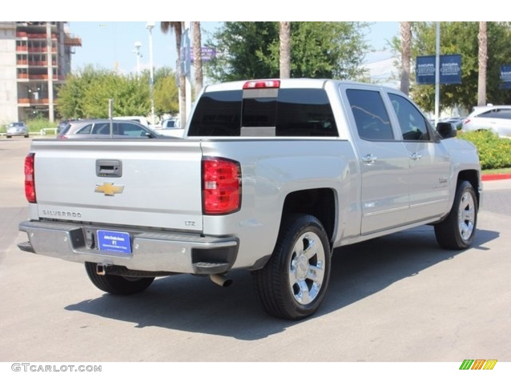 2014 Silverado 1500 LTZ Crew Cab - Silver Ice Metallic / Jet Black photo #7