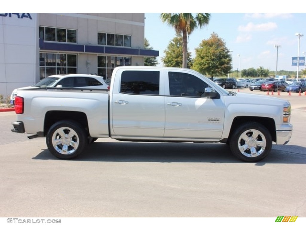 2014 Silverado 1500 LTZ Crew Cab - Silver Ice Metallic / Jet Black photo #8