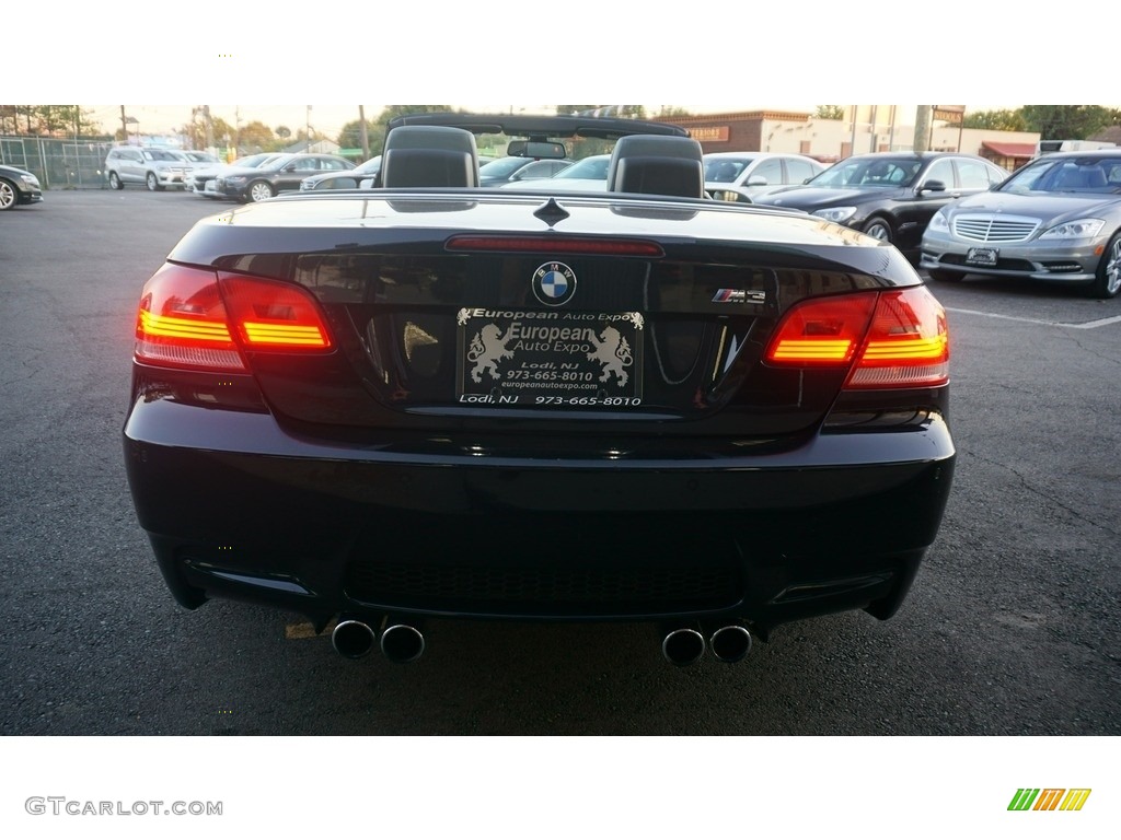 2008 M3 Convertible - Jerez Black Metallic / Silver photo #12