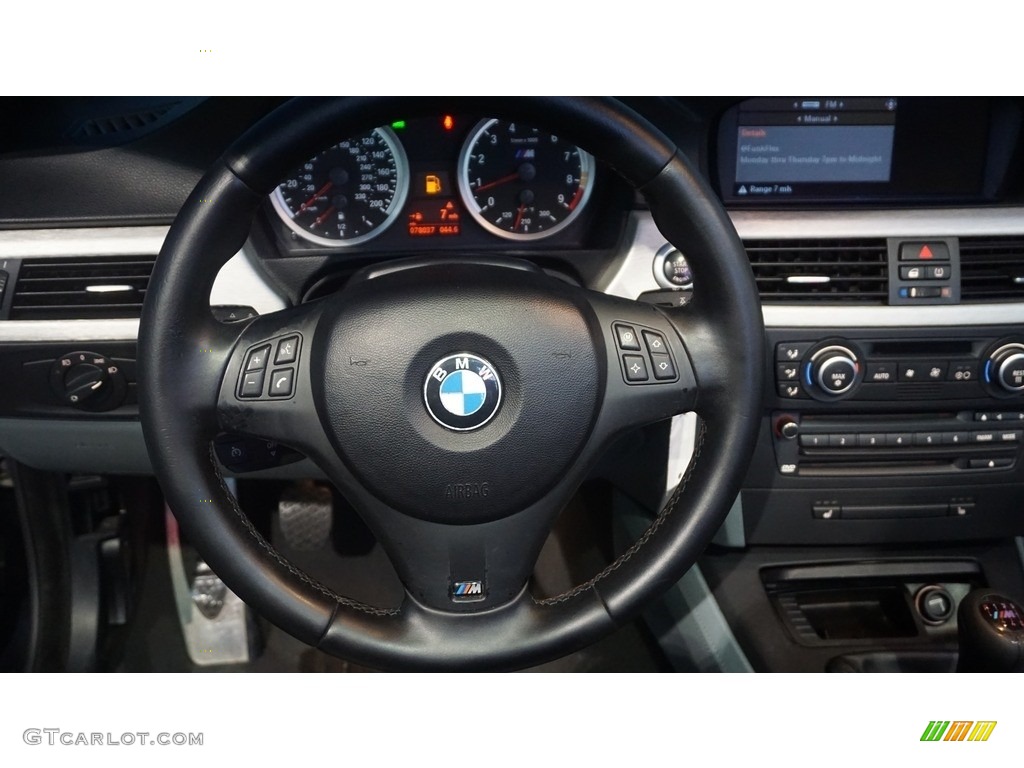 2008 M3 Convertible - Jerez Black Metallic / Silver photo #23
