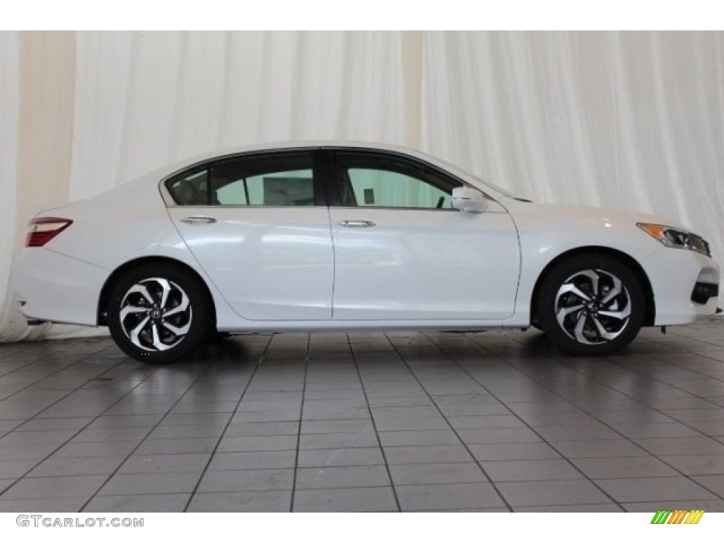 2017 Accord EX-L V6 Sedan - White Orchid Pearl / Ivory photo #3