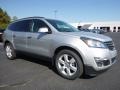 2017 Silver Ice Metallic Chevrolet Traverse LT AWD  photo #3