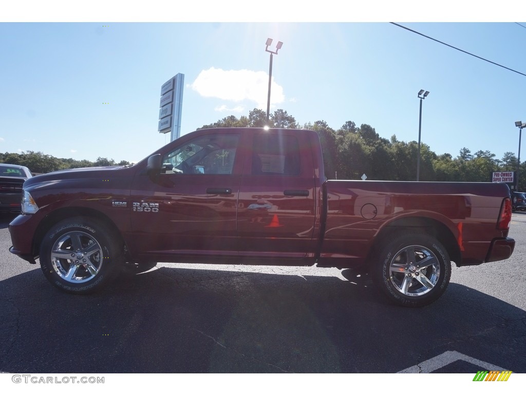 2017 1500 Express Quad Cab - Delmonico Red Pearl / Black/Diesel Gray photo #4