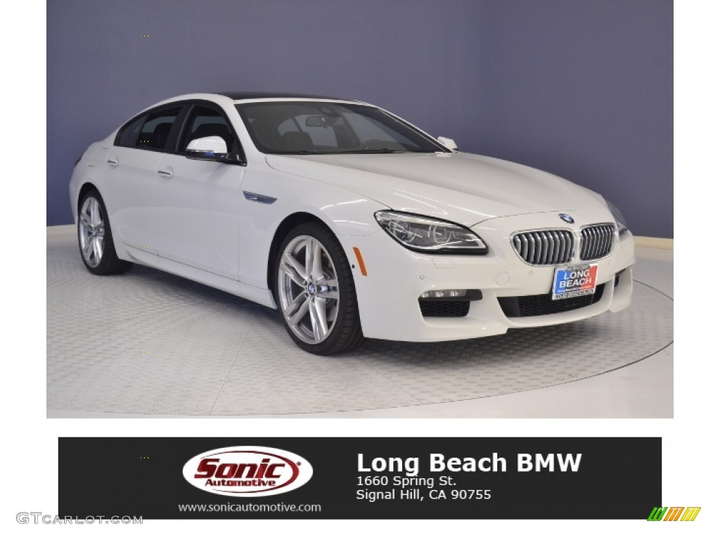 2017 6 Series 650i Gran Coupe - Alpine White / Black photo #1