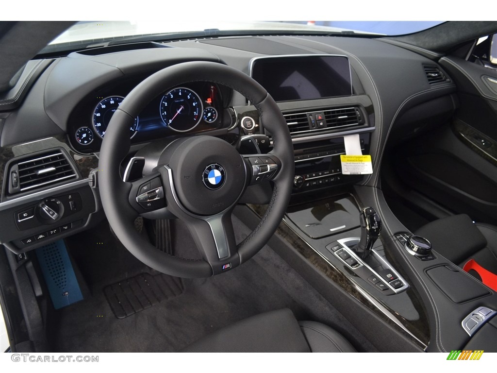 Black Interior 2017 BMW 6 Series 650i Gran Coupe Photo #115923542