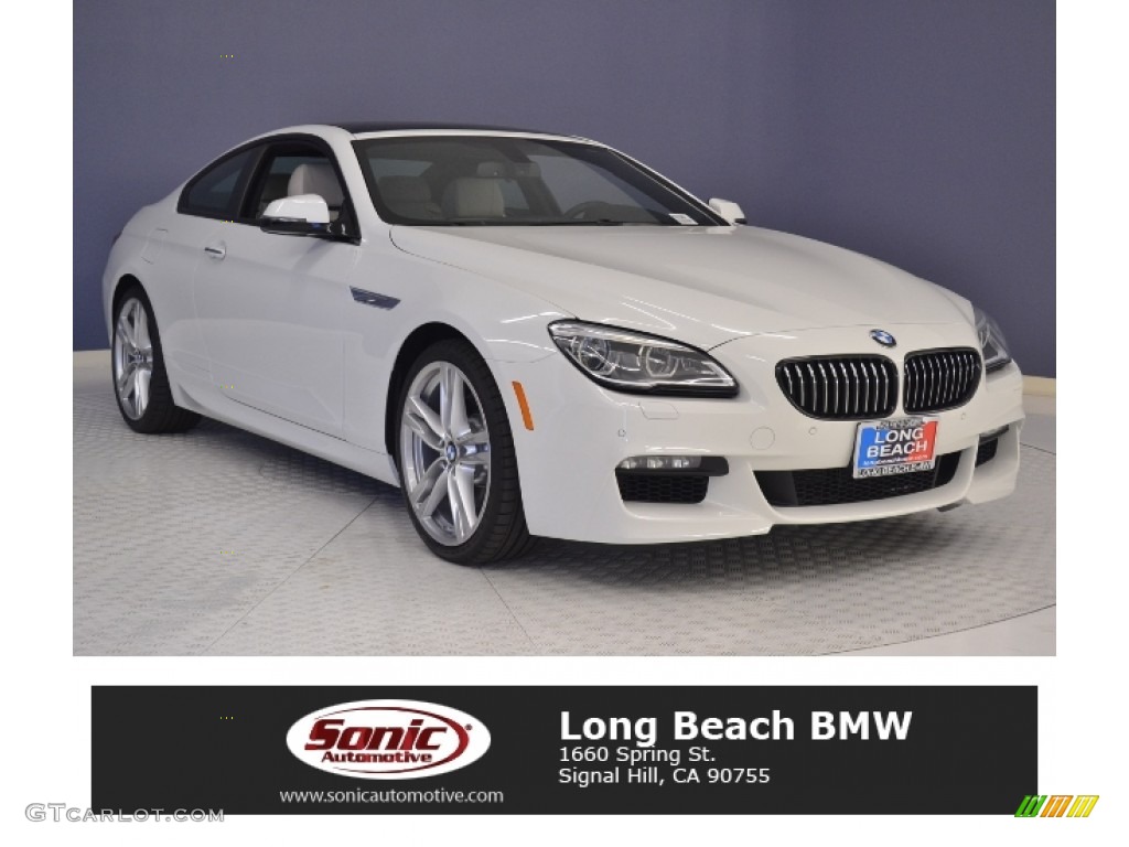 2017 6 Series 640i Coupe - Alpine White / Ivory White photo #1