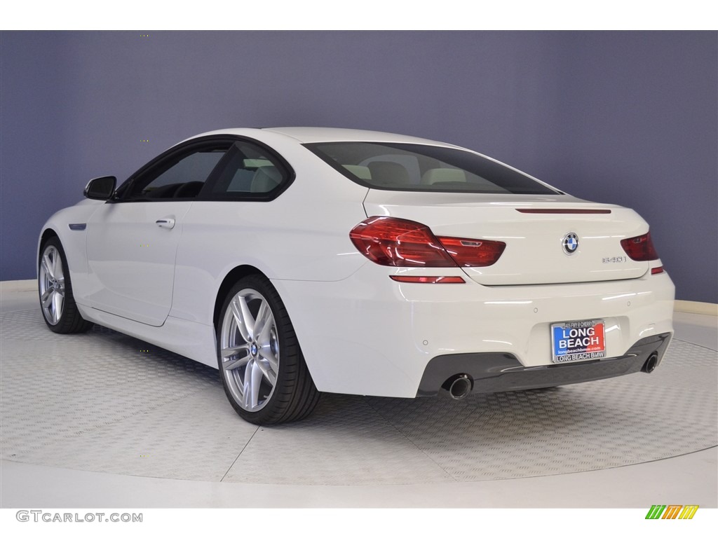 2017 6 Series 640i Coupe - Alpine White / Ivory White photo #4