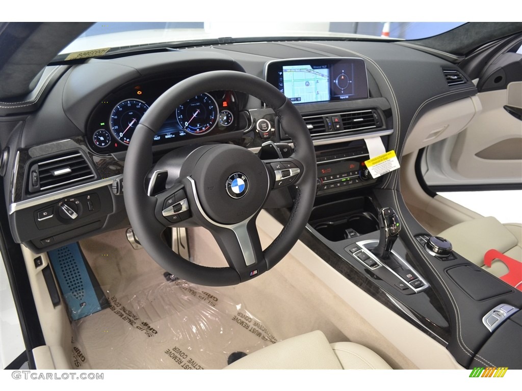 2017 6 Series 640i Coupe - Alpine White / Ivory White photo #7