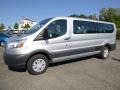 Ingot Silver 2017 Ford Transit Wagon XLT 350 LR Long Exterior