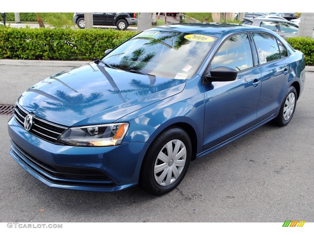 Silk Blue Metallic 2016 Volkswagen Jetta S Exterior Photo #115928352