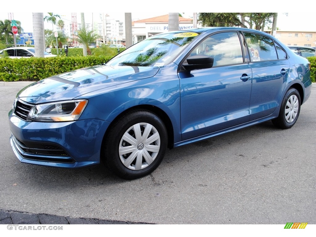 Silk Blue Metallic 2016 Volkswagen Jetta S Exterior Photo #115928385