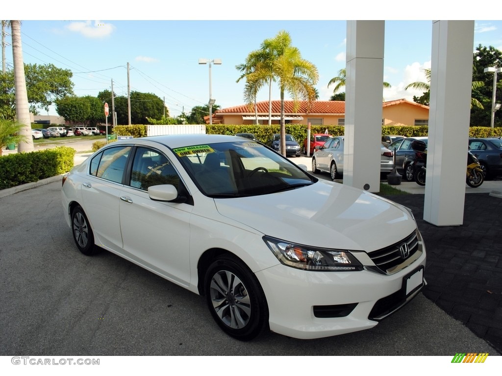 White Orchid Pearl 2014 Honda Accord LX Sedan Exterior Photo #115928817