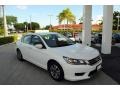 White Orchid Pearl 2014 Honda Accord LX Sedan Exterior