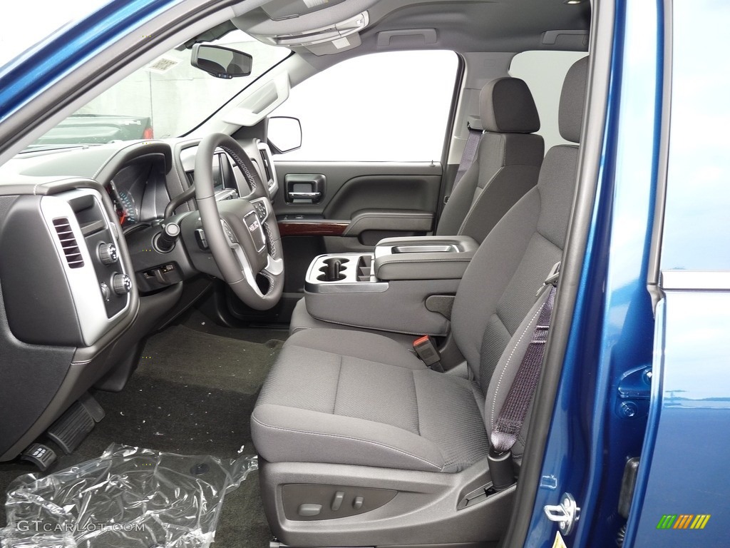 Jet Black Interior 2017 GMC Sierra 1500 SLE Double Cab 4WD Photo #115929987