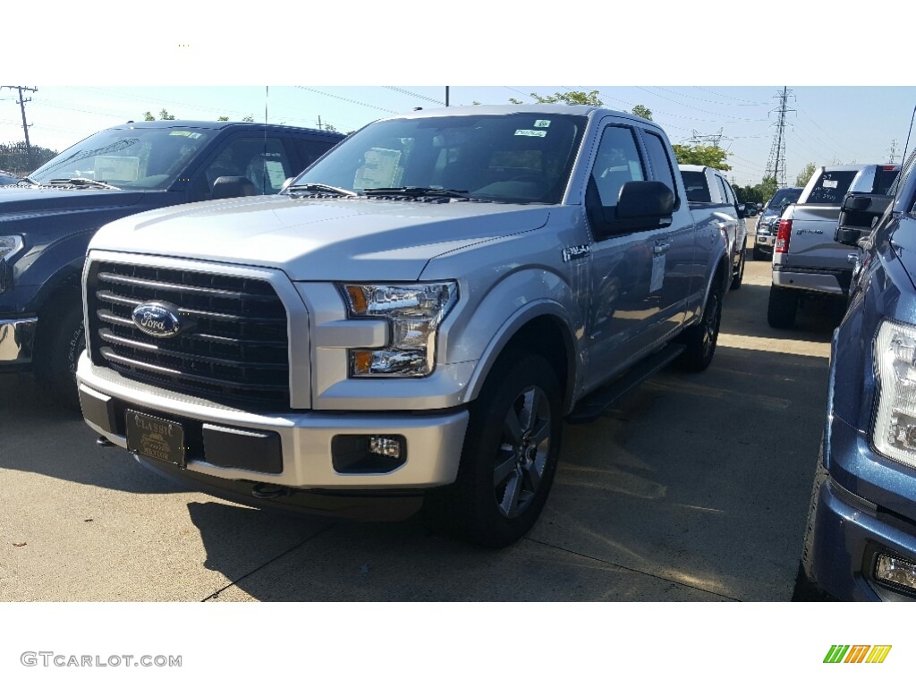 2016 F150 XL SuperCab 4x4 - Ingot Silver / Black photo #1