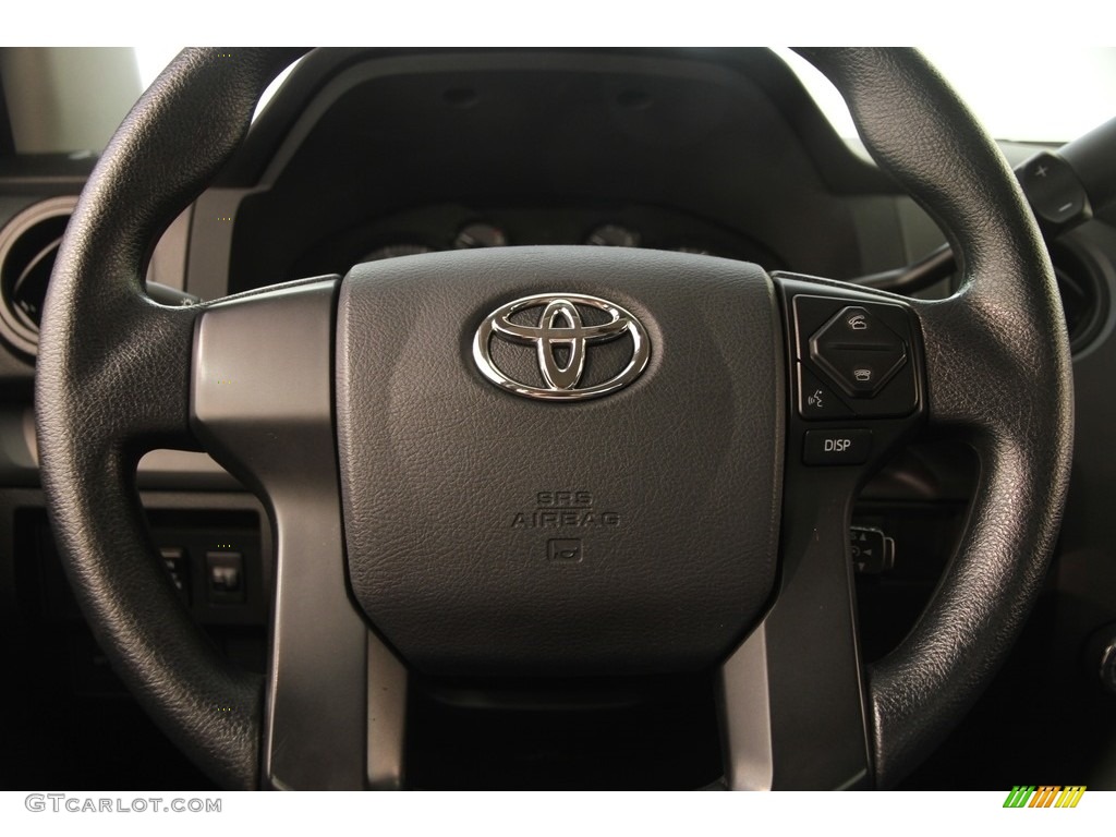 2016 Toyota Tundra SR Double Cab 4x4 Graphite Steering Wheel Photo #115933476