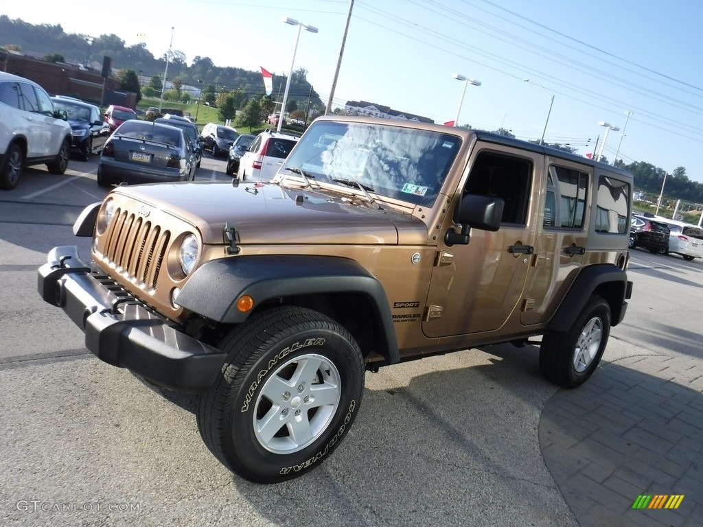 2015 Wrangler Unlimited Sport 4x4 - Copper Brown Pearl / Black photo #5