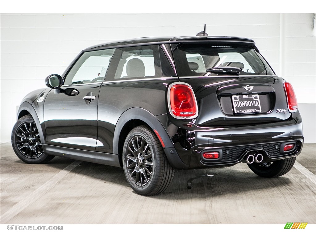 2017 Hardtop Cooper S 2 Door - Midnight Black Metallic / Cross Punch Leather/Dark Truffle photo #2