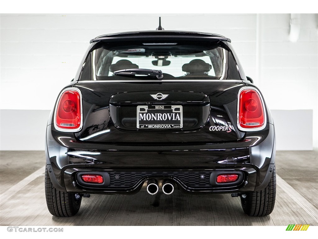 2017 Hardtop Cooper S 2 Door - Midnight Black Metallic / Cross Punch Leather/Dark Truffle photo #3