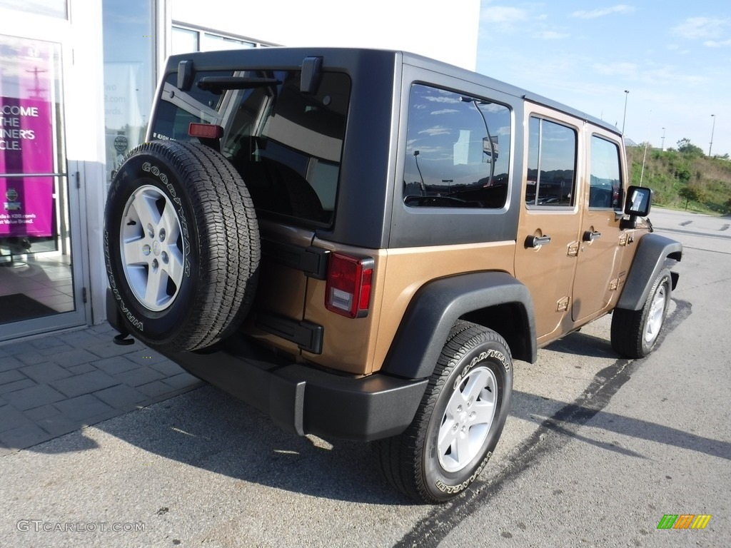 2015 Wrangler Unlimited Sport 4x4 - Copper Brown Pearl / Black photo #8