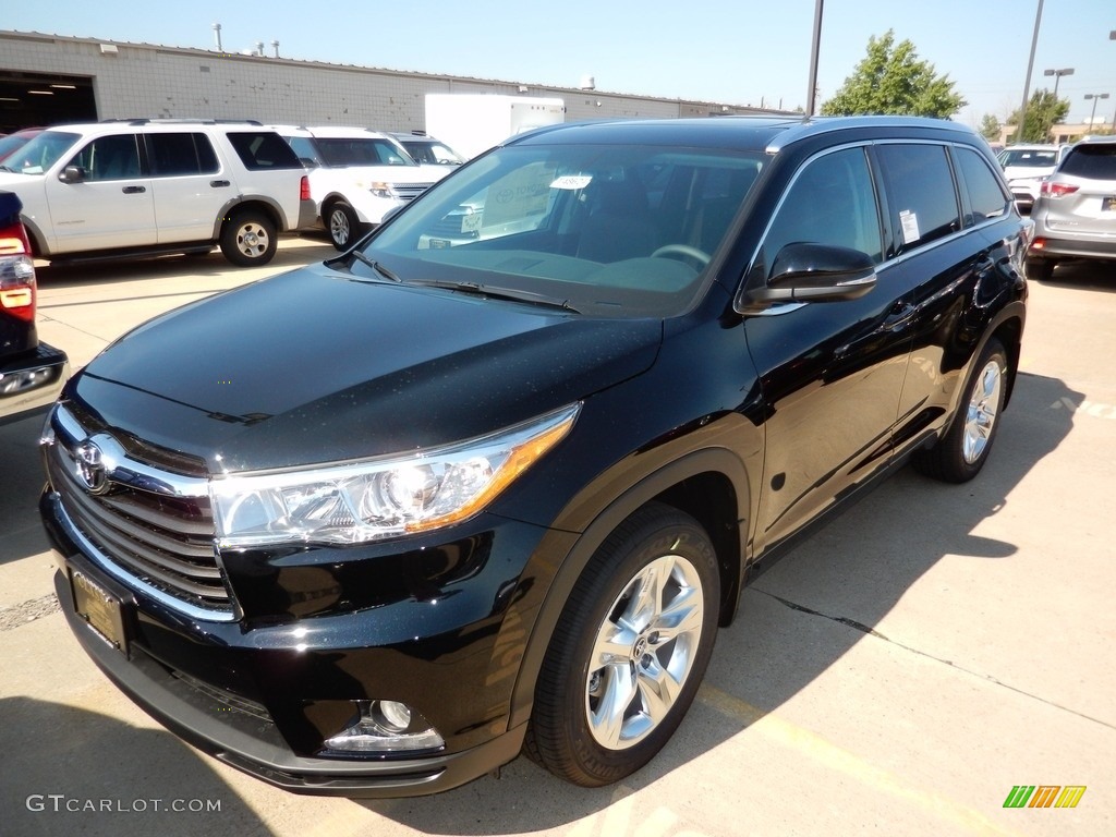 Midnight Black Metallic 2016 Toyota Highlander Limited AWD Exterior Photo #115936839