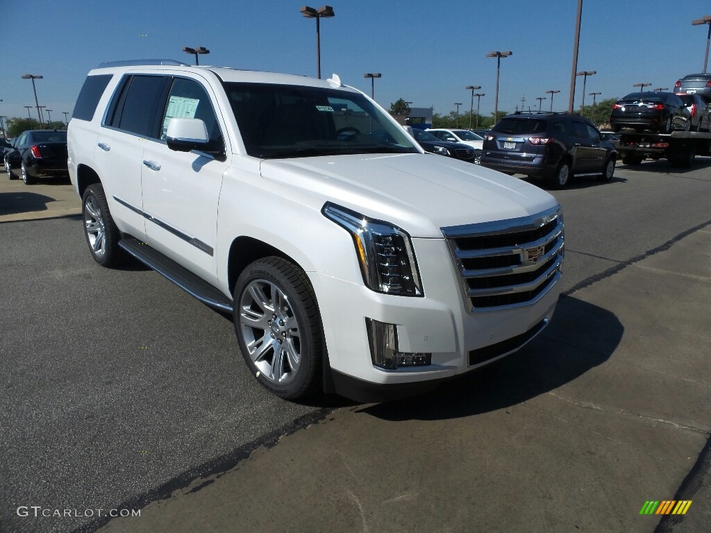 2016 Escalade Luxury 4WD - Crystal White Tricoat / Shale/Cocoa photo #1