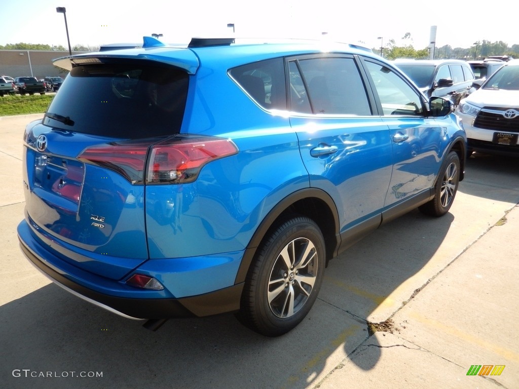 2016 RAV4 XLE AWD - Electric Storm Blue / Black photo #2