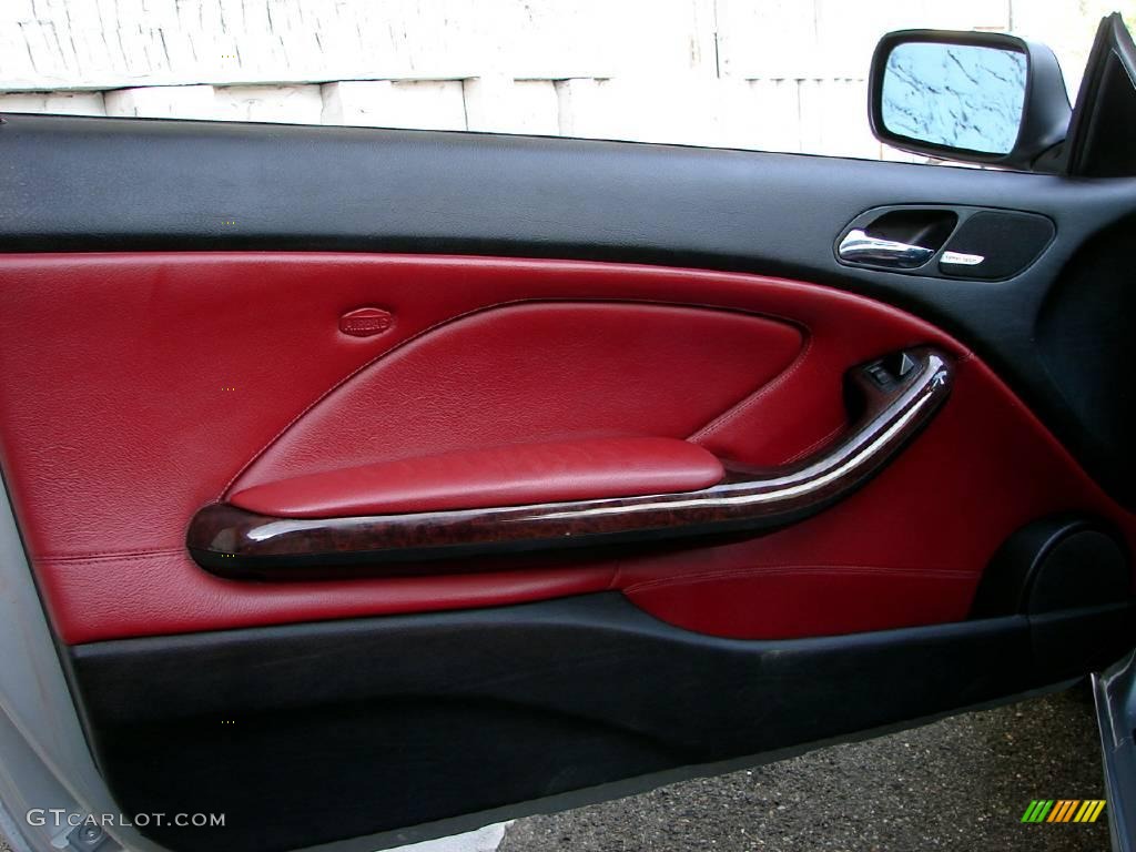 2001 3 Series 330i Convertible - Titanium Silver Metallic / Tanin Red photo #20