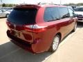 2017 Salsa Red Pearl Toyota Sienna LE AWD  photo #2