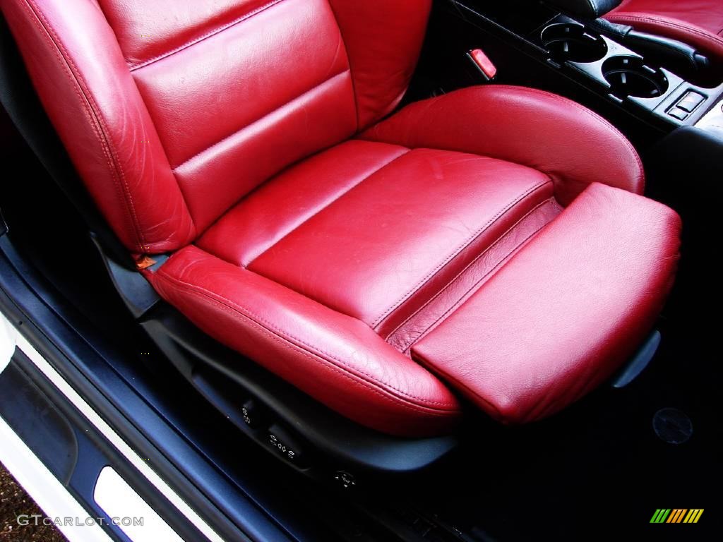 2001 3 Series 330i Convertible - Titanium Silver Metallic / Tanin Red photo #26