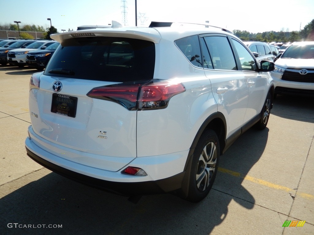 2016 RAV4 LE AWD - Super White / Black photo #2