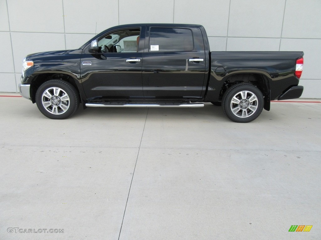 2017 Tundra 1794 CrewMax - Midnight Black Metallic / 1794 Edition Black/Brown photo #6