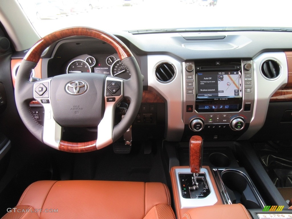 2017 Toyota Tundra 1794 CrewMax 1794 Edition Black/Brown Dashboard Photo #115941780