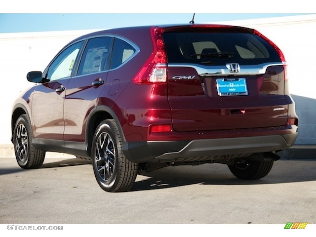 2016 CR-V SE - Basque Red Pearl II / Gray photo #2
