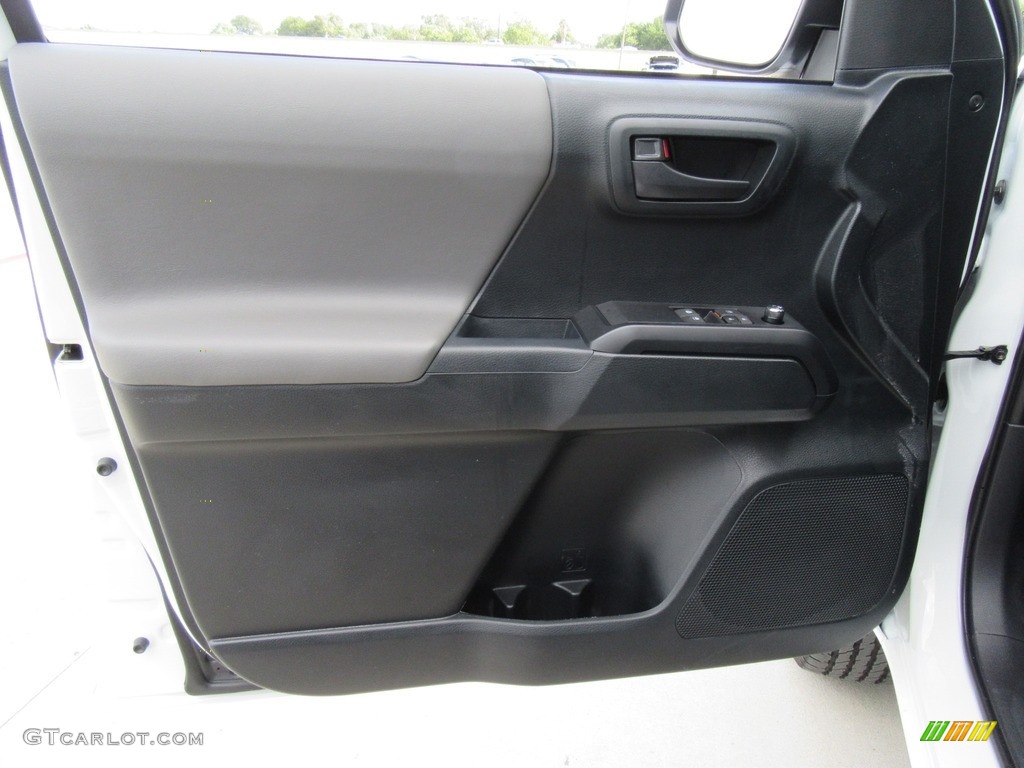 2017 Toyota Tacoma SR Access Cab Cement Gray Door Panel Photo #115942401