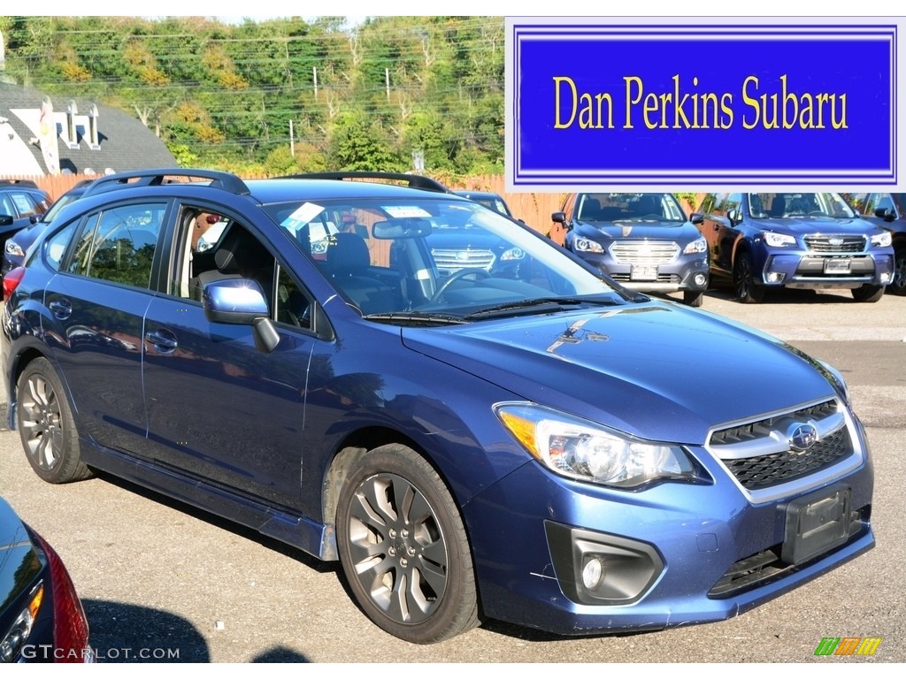 2013 Impreza 2.0i Sport Limited 5 Door - Marine Blue Pearl / Black photo #1