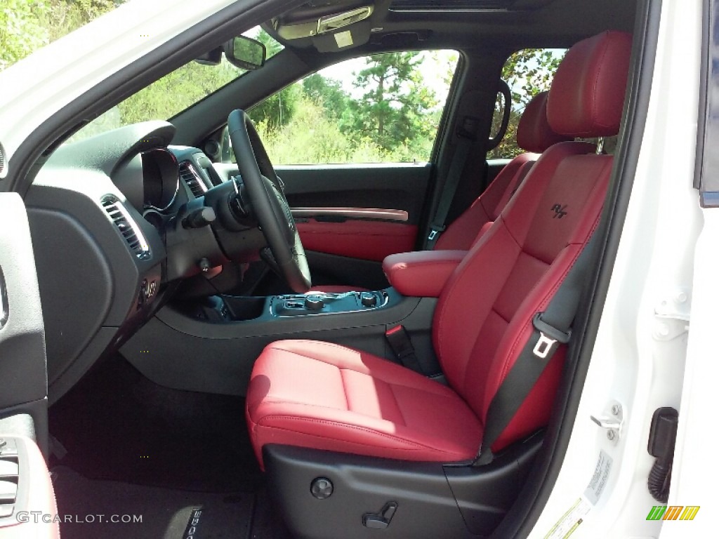 Black/Red Interior 2017 Dodge Durango R/T AWD Photo #115951182