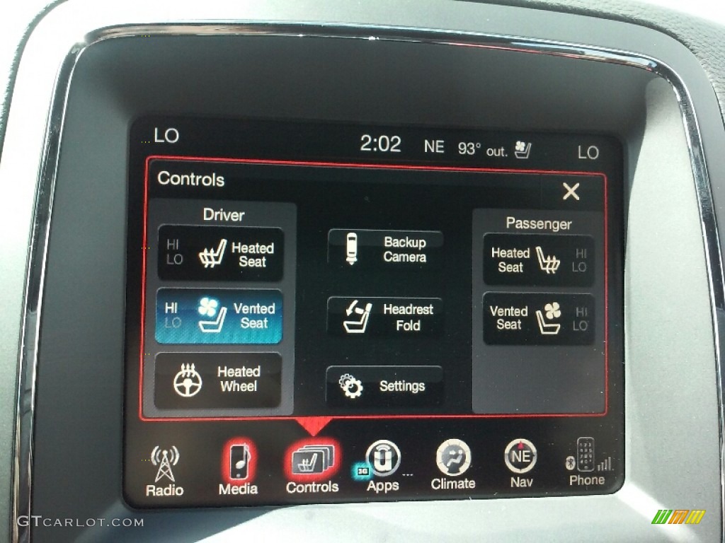 2017 Dodge Durango R/T AWD Controls Photo #115951308