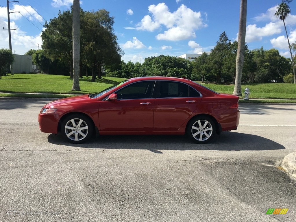 2005 TSX Sedan - Milano Red / Ebony photo #2