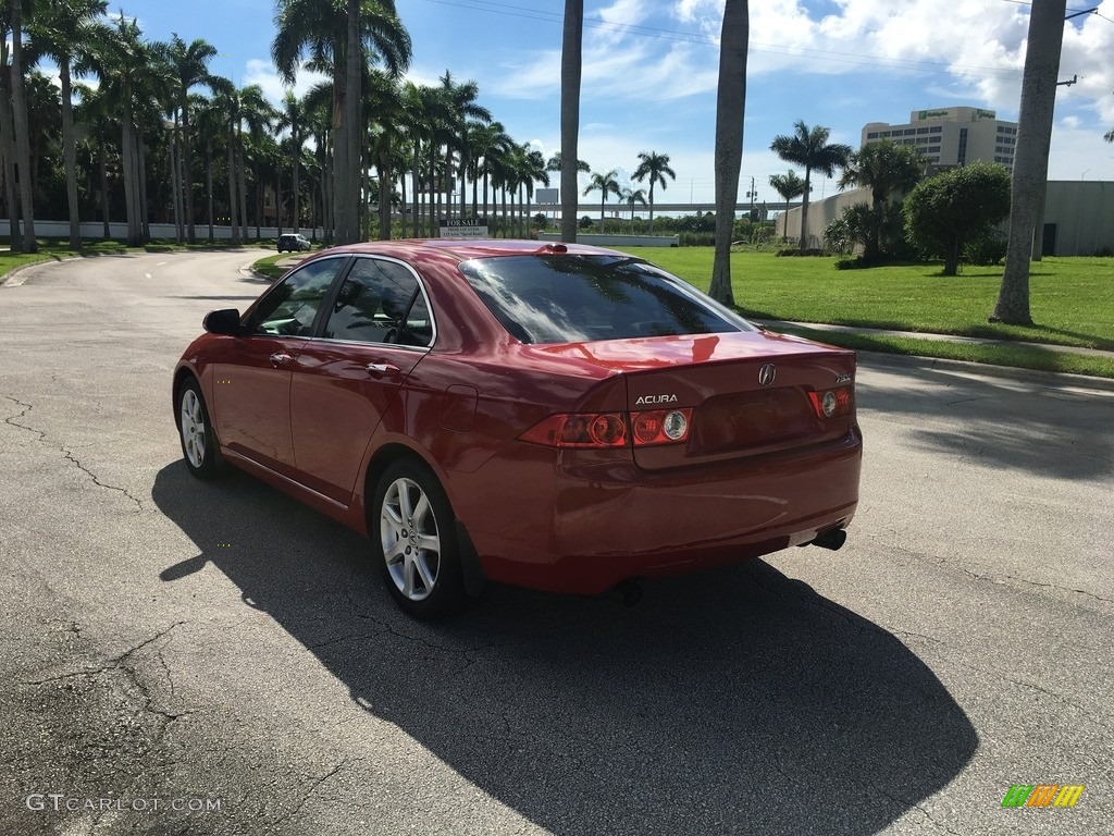 2005 TSX Sedan - Milano Red / Ebony photo #3