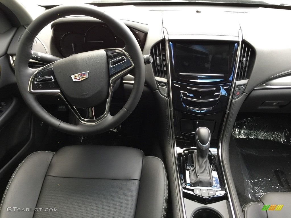 2017 Cadillac ATS Luxury AWD Jet Black Dashboard Photo #115952571