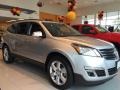 2017 Silver Ice Metallic Chevrolet Traverse LT AWD  photo #3