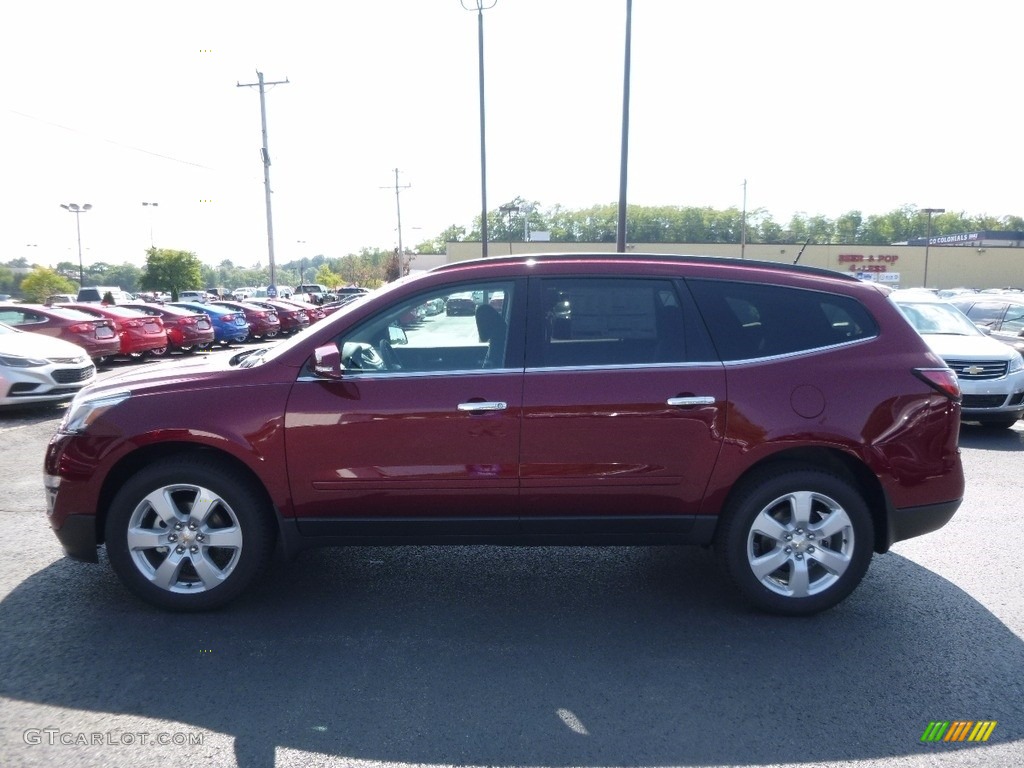 2017 Traverse LT AWD - Siren Red Tintcoat / Ebony photo #8