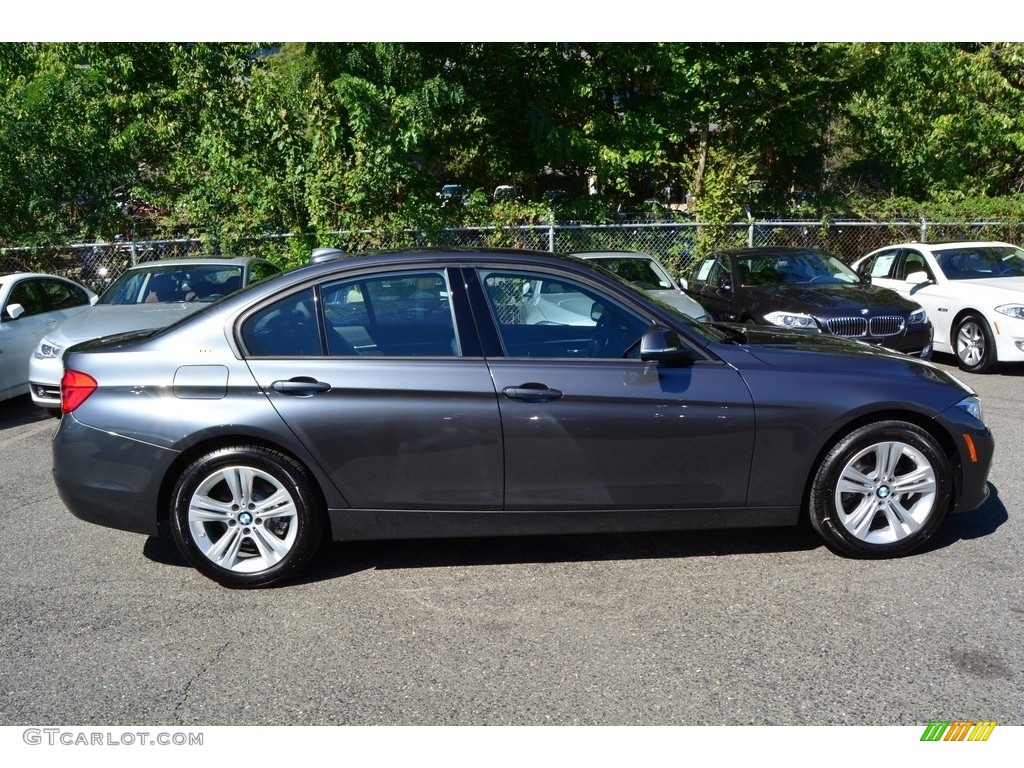 2016 3 Series 328i xDrive Sedan - Mineral Grey Metallic / Black photo #2