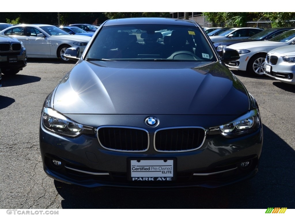 2016 3 Series 328i xDrive Sedan - Mineral Grey Metallic / Black photo #8