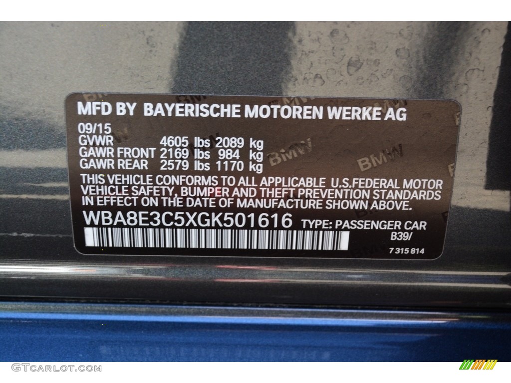 2016 3 Series 328i xDrive Sedan - Mineral Grey Metallic / Black photo #35